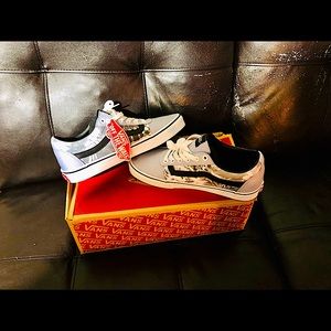 Womens Vans Tye Dye Grey Size 9”